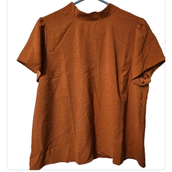 J Crew Short sleeve mockneck top - Picture 2 of 7